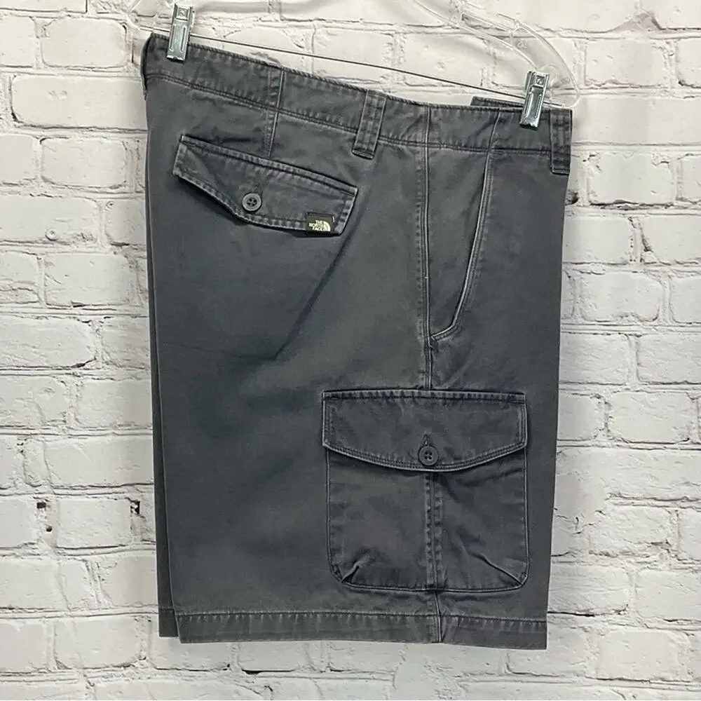 The North Face Cargo Shorts Men's Size 38 Gray Outdoor Workwear Hiking Vacation